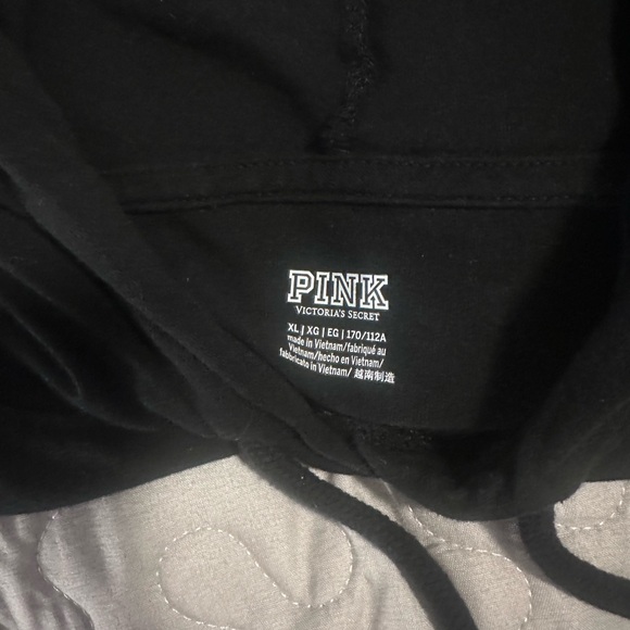 Victoria Secrets Black Shirt with Love Pink Logo Size XL - Picture 5 of 8